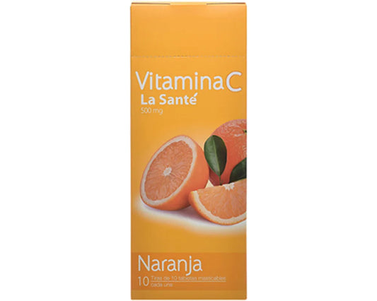 304 - Vitamina C Naranja - Sobre 10 Unidades