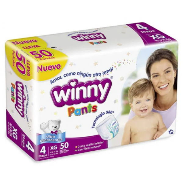 Pañales Winny Bebé Etapa 4